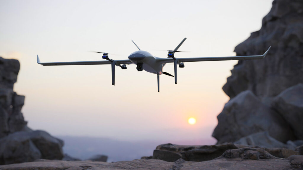 VTOne fixed wing VTOL aircraft with AI capabilities